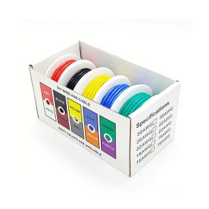 5 rolls ultra soft high temp silica gel silicone rubber insulated cable wire leads